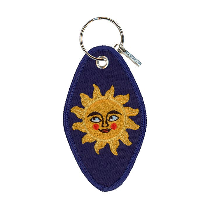 Patch Ya Later - Wholesale Keychain - Unisex - Sun and Moon Embroidered Keychain