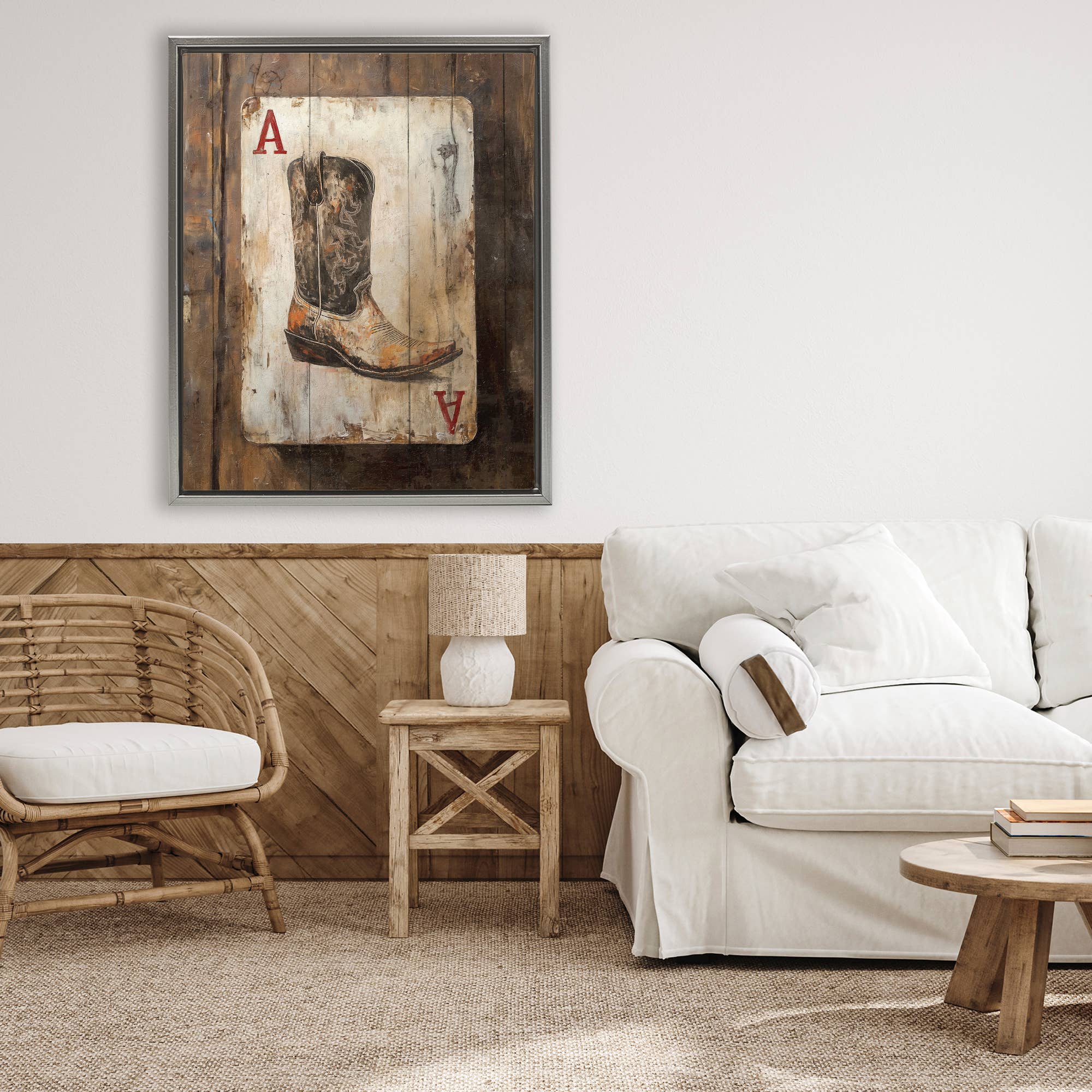 Stupell Industries - Wholesale Wall Sign - Western Rustic Playing Card - Framed Wall Art5