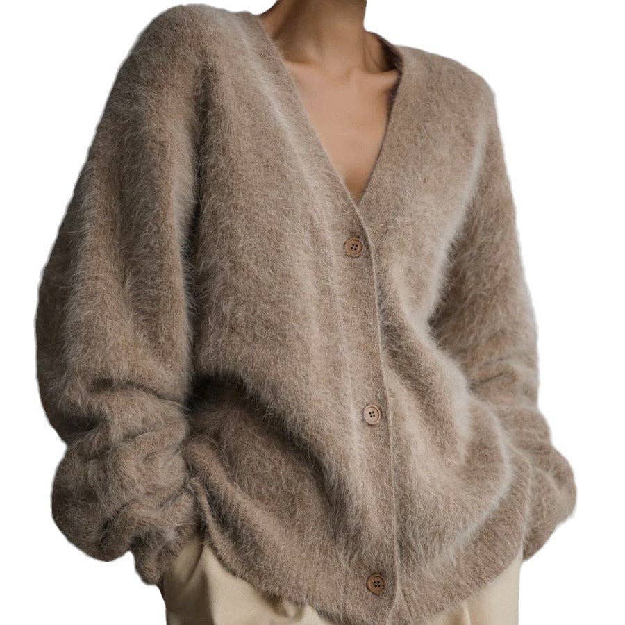 Marayn - Wholesale Cardigan - Women's - European Mink Knit Cardigan AutumnWinter Style (Copy)7