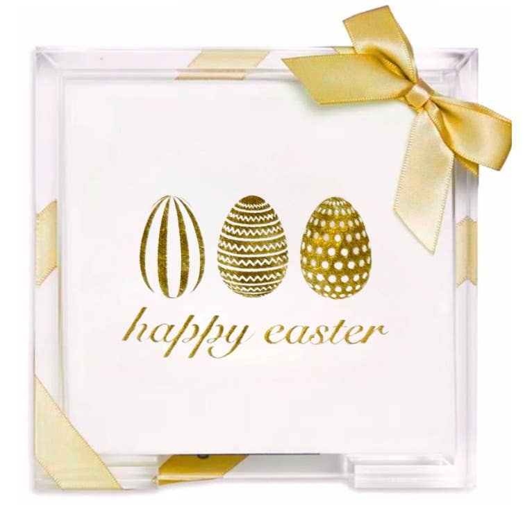 Lined Design - Wholesale Disposable Napkin - Acrylic Cocktail Napkin Hostess Set36