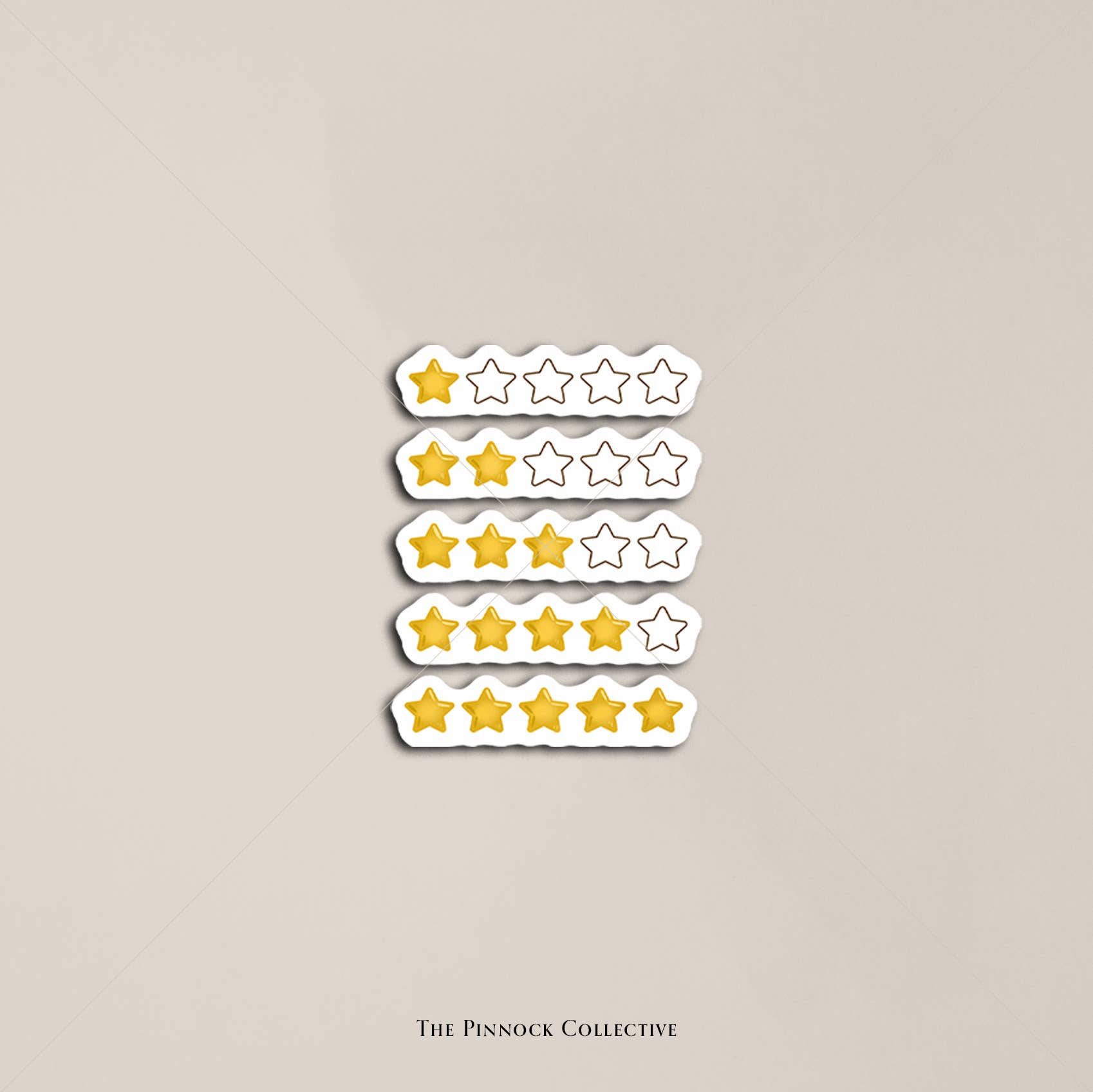 The Pinnock Collective – wholesale Sticker – Star Rating - Book Annotating - Sticker Sheet 4