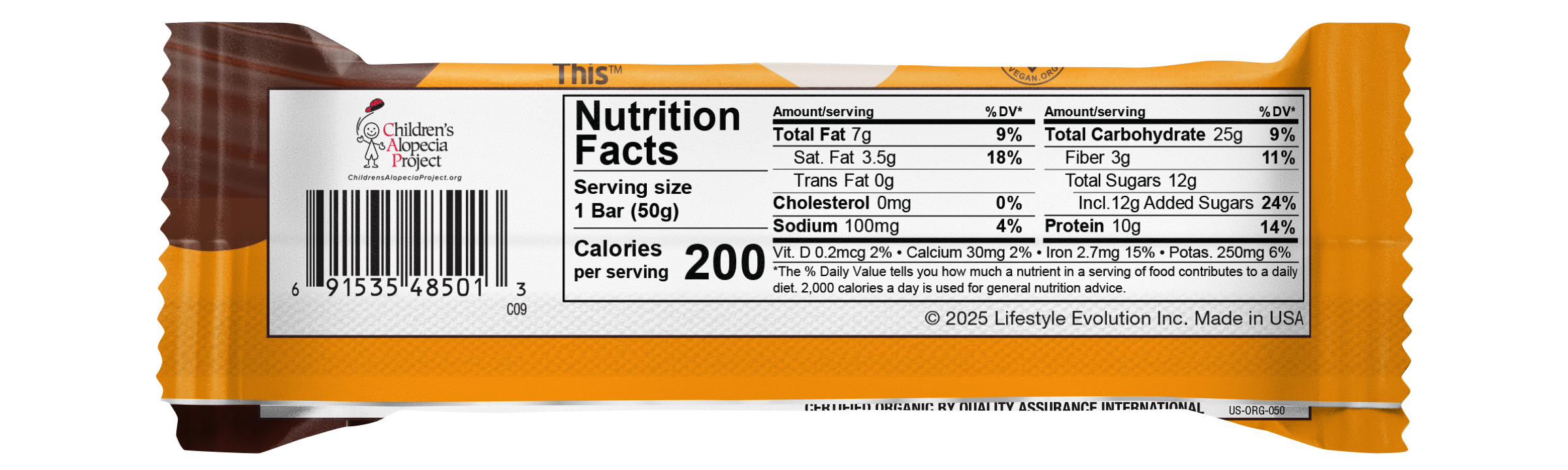 NuGo Nutrition - Wholesale Snack Bar - NuGo Organic Dark Chocolate Almond Protein Bar3