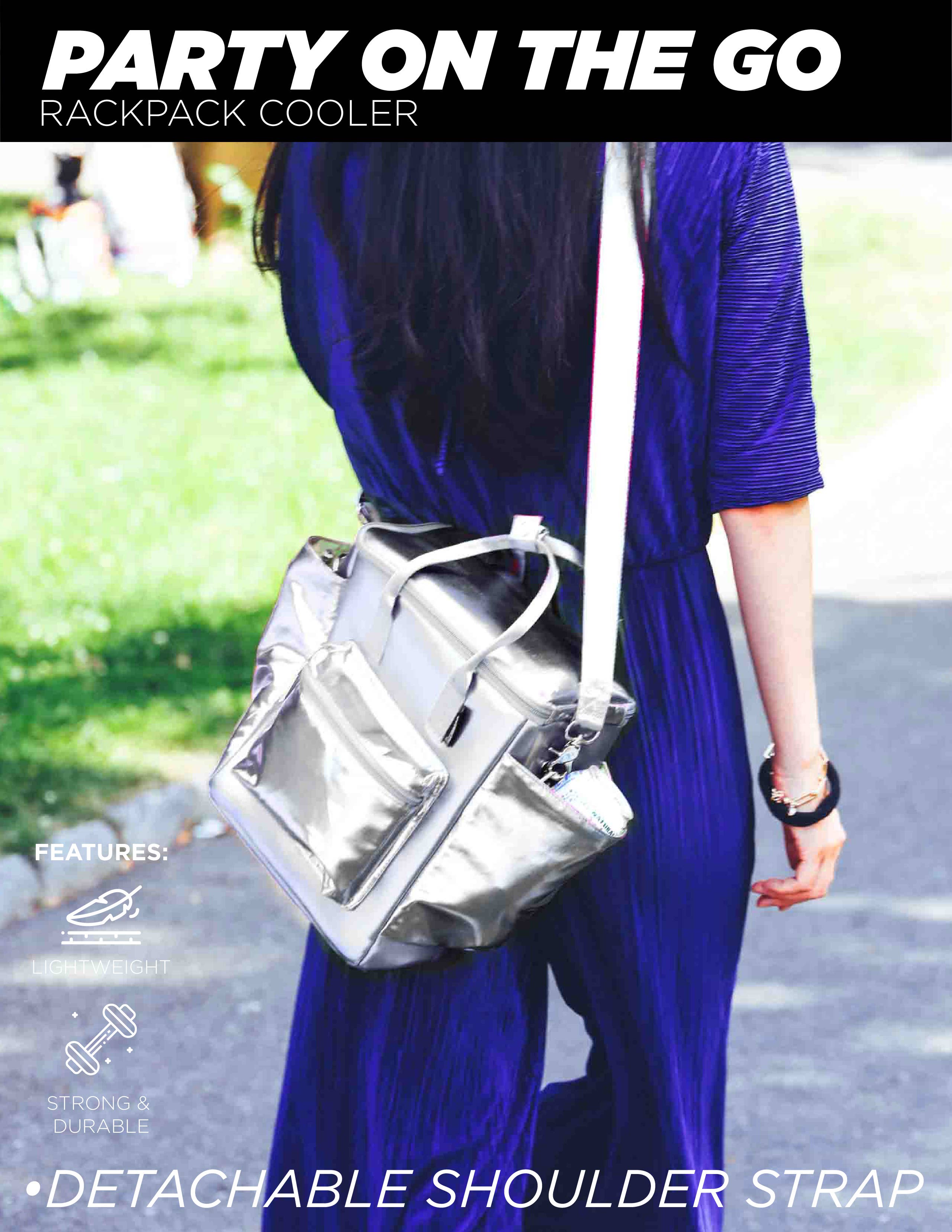 Fydelity - Wholesale Cooler/Cooler Bag - 91402: Chillout StanCan 12Pak Fashion Cooler Bag- SIlver2