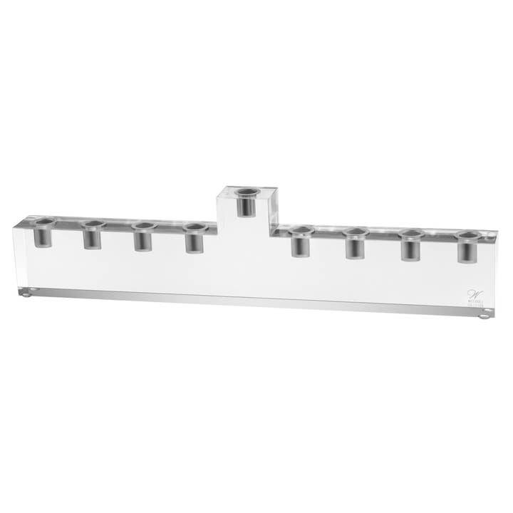 Clear Menorah for wholesale by Waterdale Collection