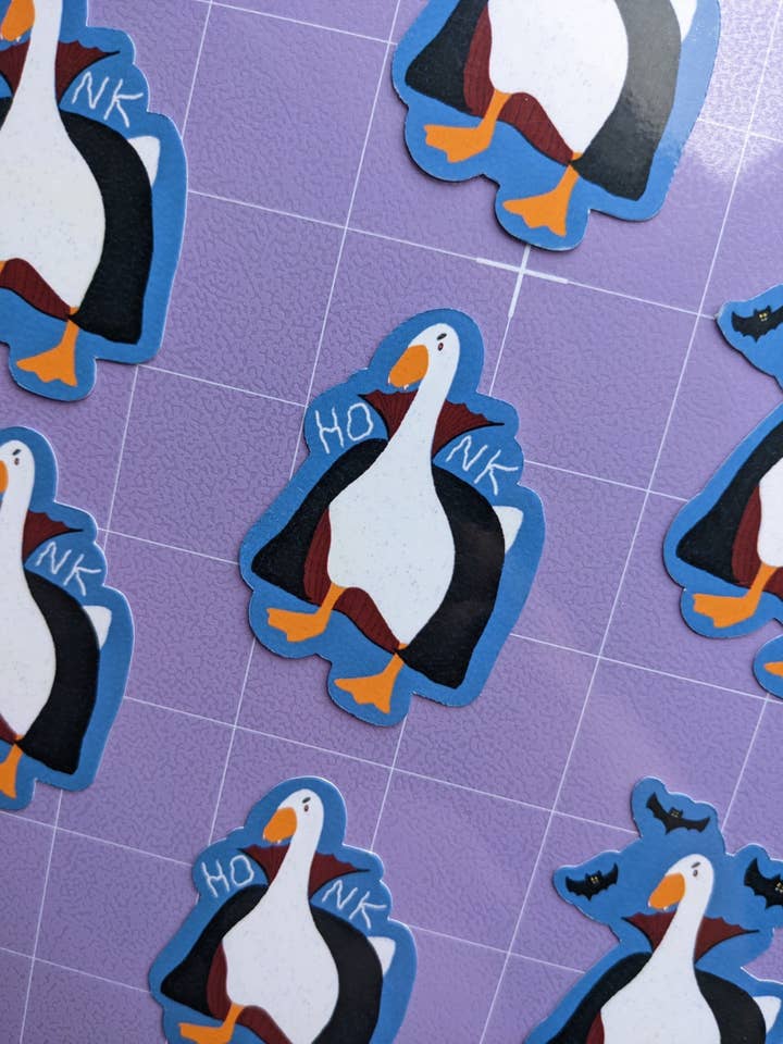 Count Honkula Spooky Goose Vinyl Sticker for wholesale by State Of The Marth