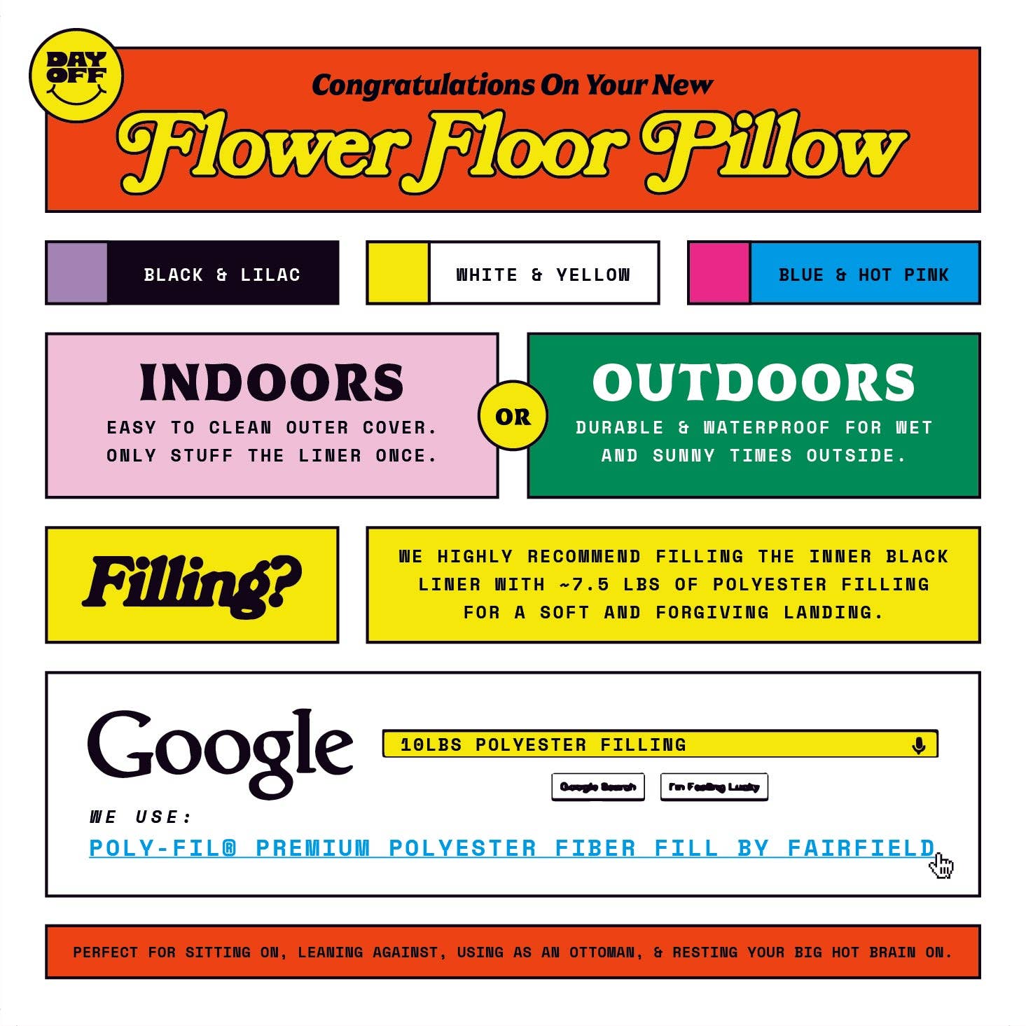 Day Off Ltd. - Wholesale Floor Pillow - Flower Floor Pillowcase18