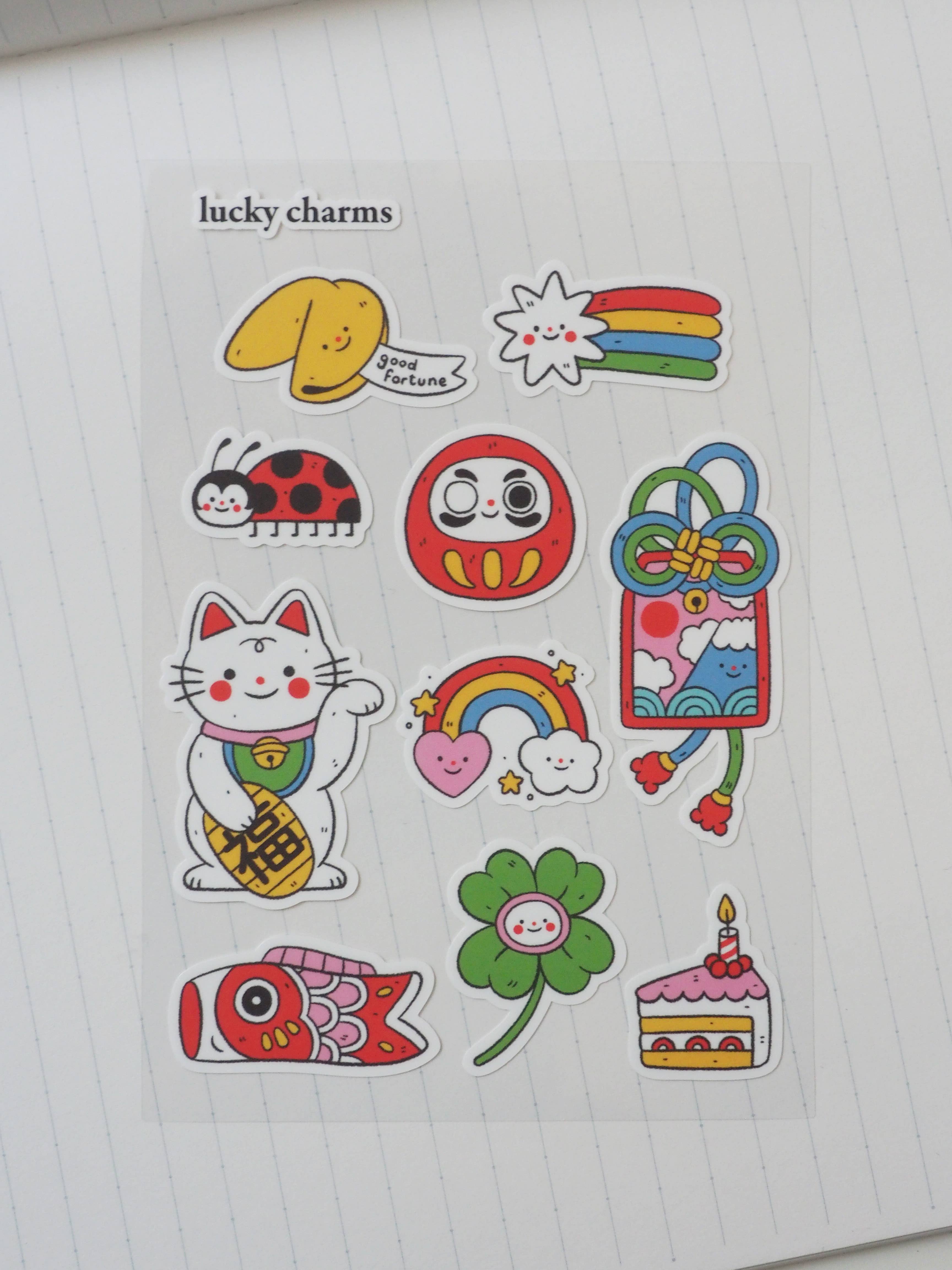 natamori - Venta al por mayor Pegatina - Lucky Charms • Hoja de Pegatinas1