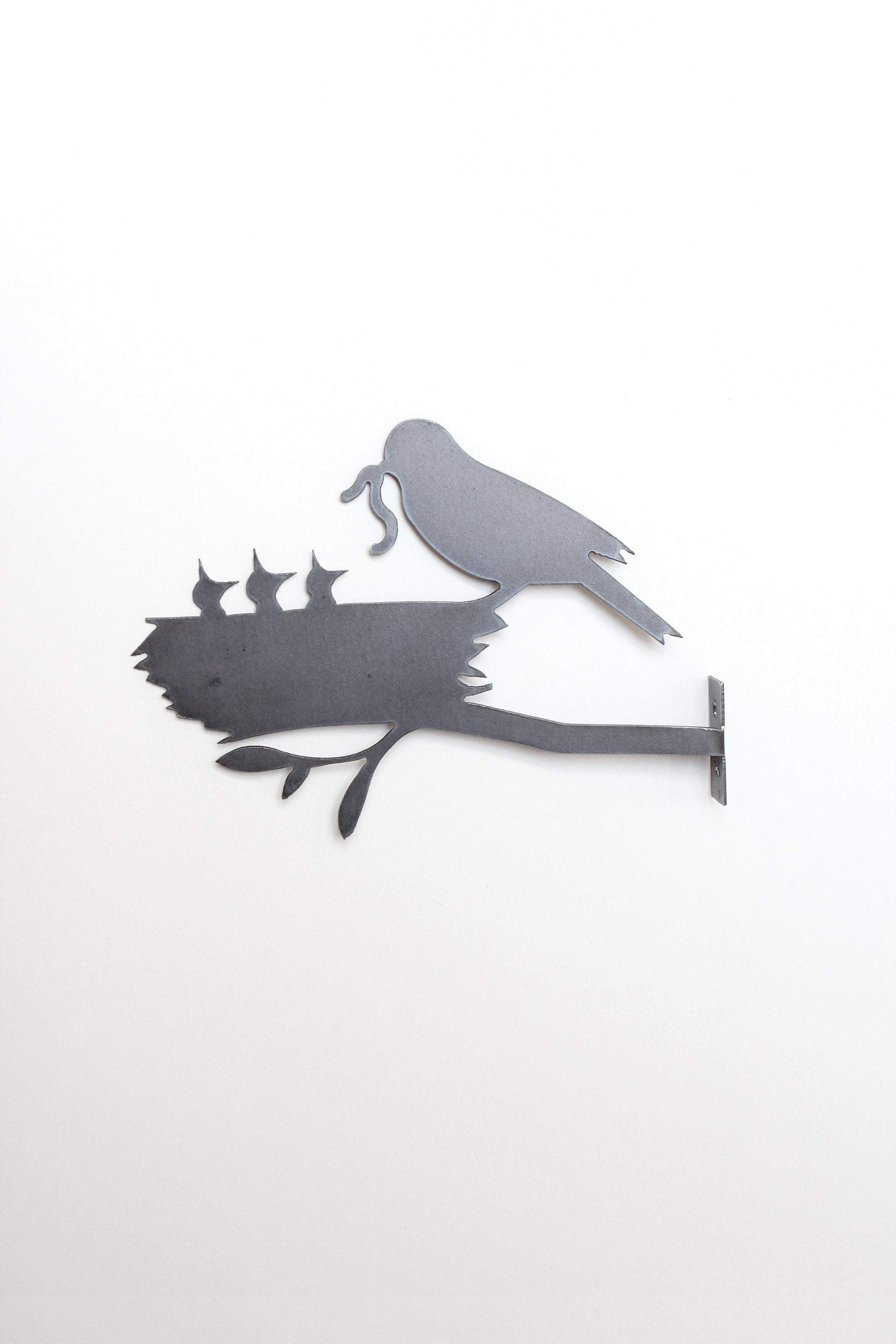 Highland Ridge  |  Handmade Home Decor - Wholesale Outdoor Ornament/Decor - Metal Bird Statue - Mama and Baby Birds Statue5