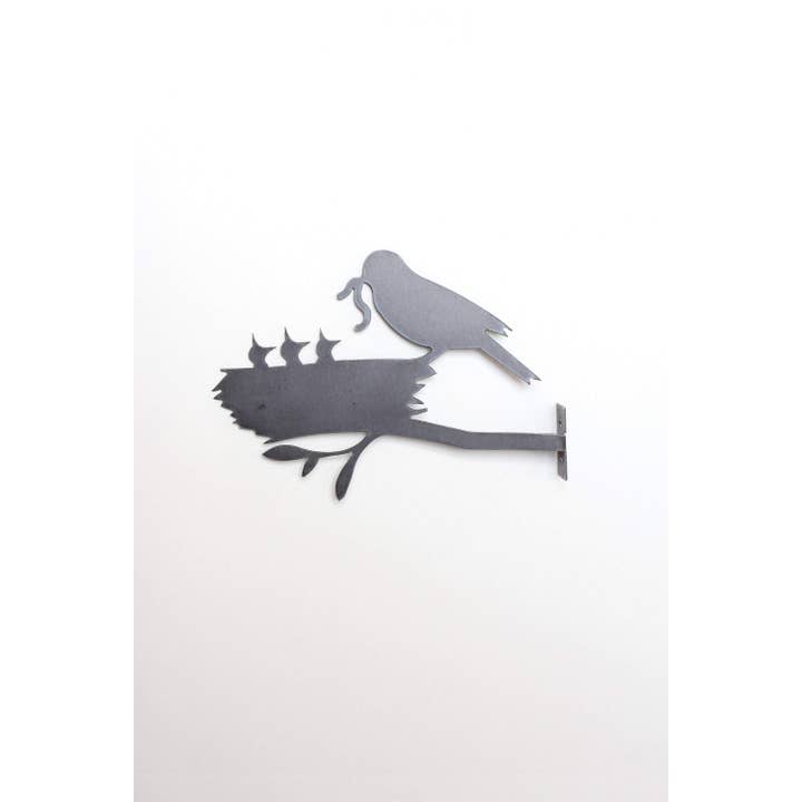 Highland Ridge | Handmade Home Decor - Wholesale Outdoor Ornament/Decor - Metal Bird Statue - Mama and Baby Birds Statue5