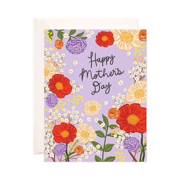 Bloomwolf Studio - Wholesale Mother's Day Card - Lilac Mother's Day Greeting Card - Mother's Day Card
