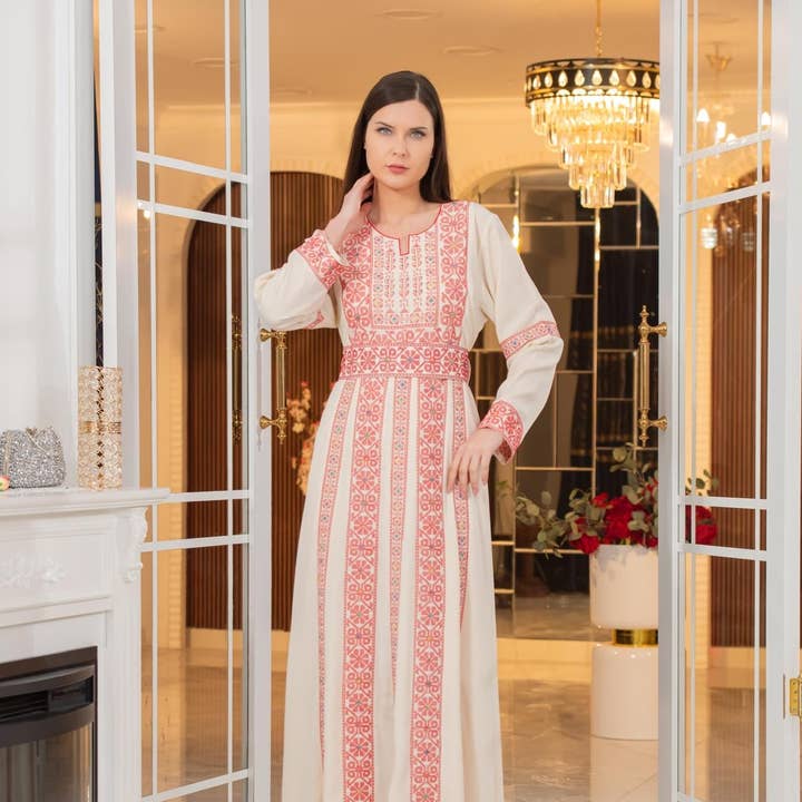 Marwa Palestinian Thobe and other Purchase Wholesale moroccan kaftans. Free Returns & Net 60 Terms on Faire trending on Faire.