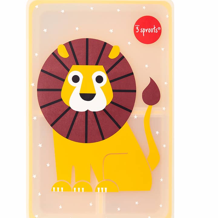 3 Sprouts - Wholesale Lunch Bag/Box - Kids - Lion Silicone Bento Box