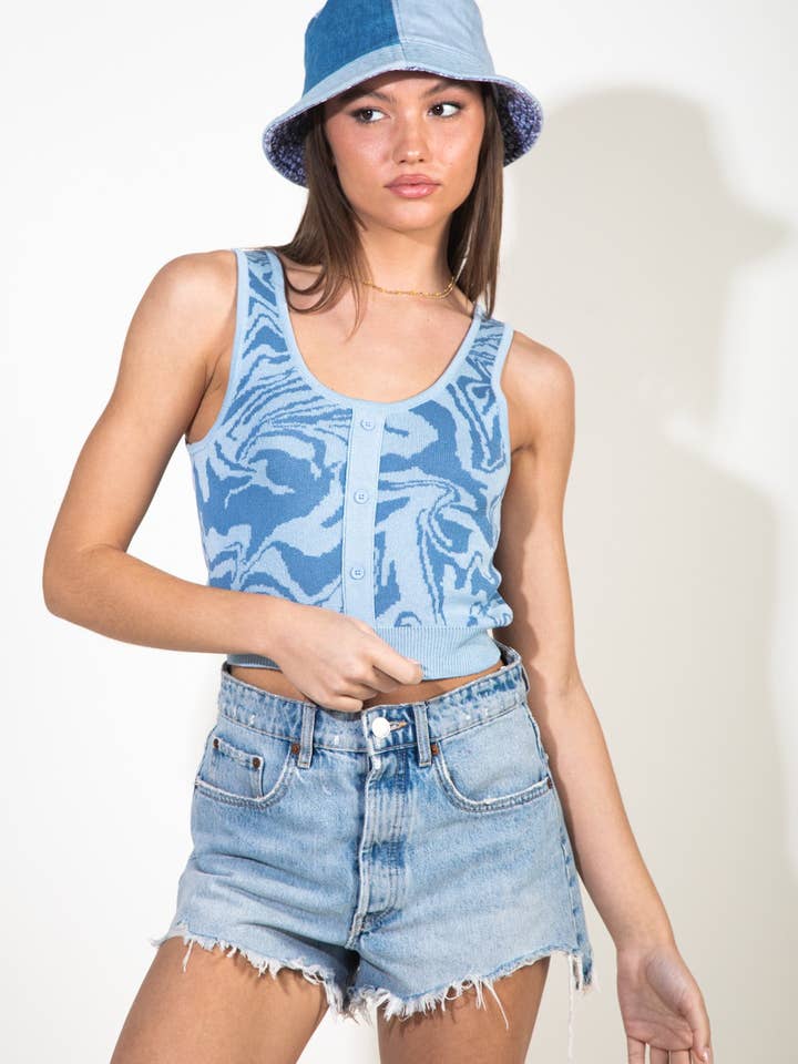 Haut sans manches imprimé 12W2433V pour la vente par VERY J