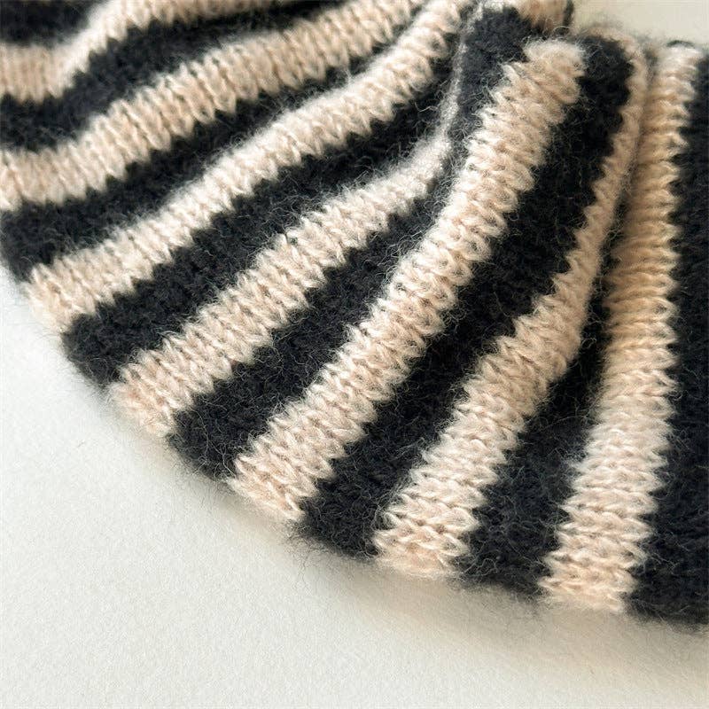 Dipped Shop - Wholesale Scrunchie - Women's - Color Block Striped Elastic Hair Tie DP25F9611