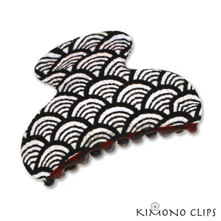 398W/blk Sml Squeeze Wifi Black for wholesale by Kimono Clips