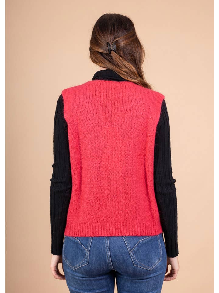 LINEN & COTTON HOUSE - Wholesale Sweater Vest - Women's - Sleeveless sweater with buttons 507138