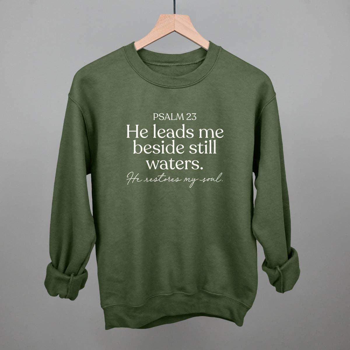Ivy + Cloth - Wholesale Screen Printed T-Shirt - Women's - Psalm 23 He Restores My Soul7