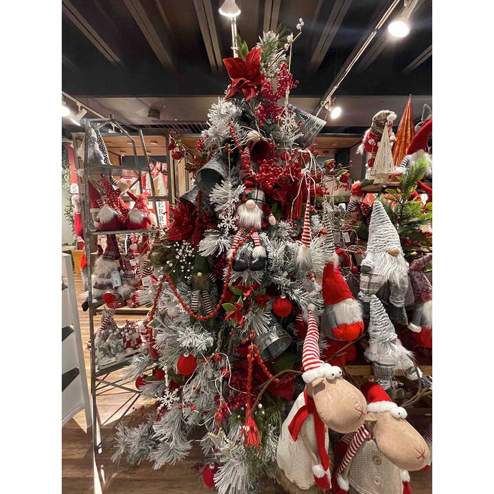 A&B Home Group Inc. - Wholesale Ornament - D3" Glass Velvet Ball Ornament - Red1