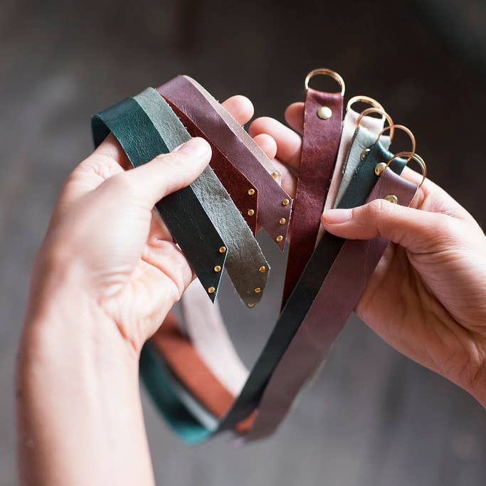 Leather Double Wrap Bracelet-Single Strand for wholesale by Permanent Baggage