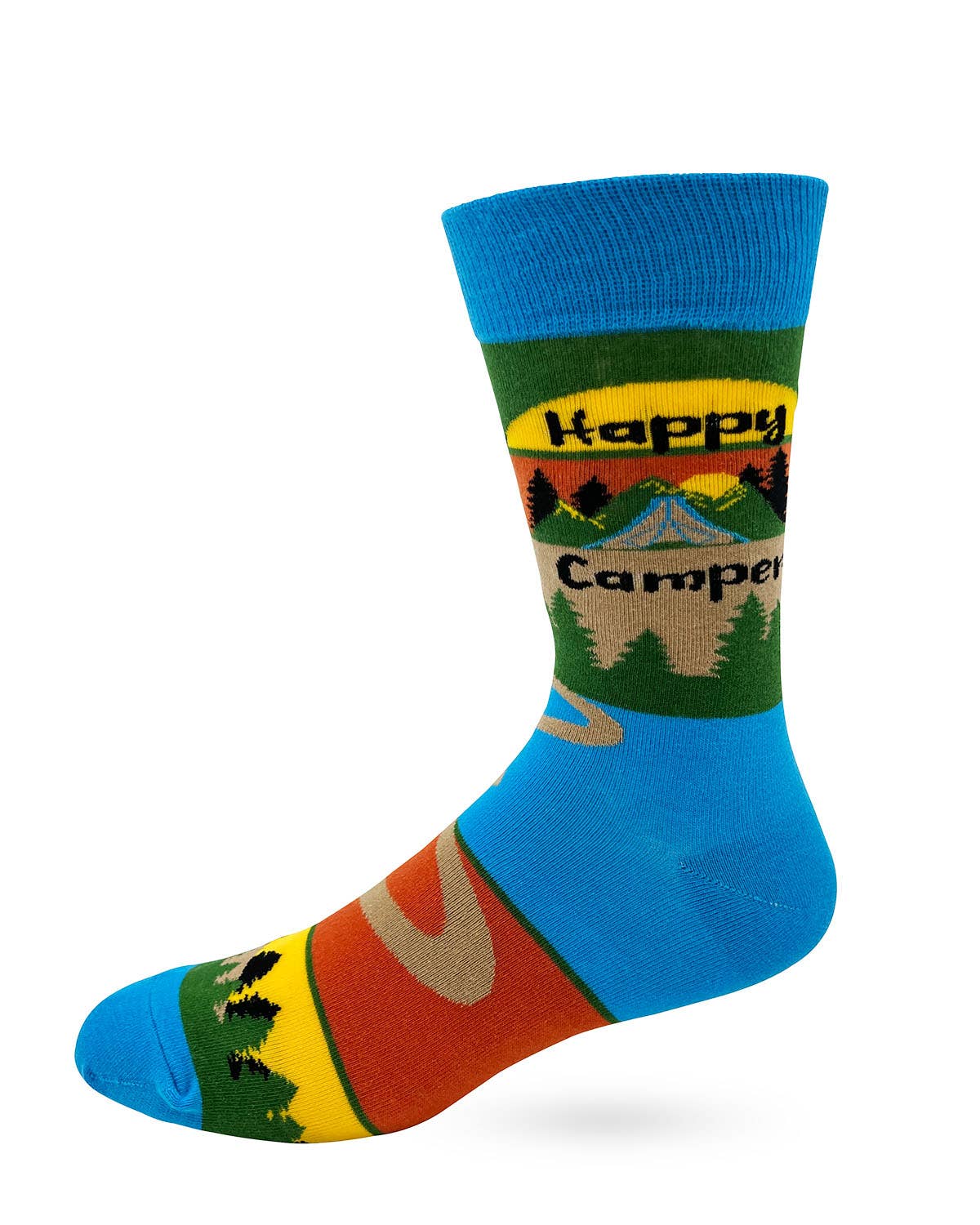 Fabdaz - Vente Chaussettes – homme - Chaussettes Novelty Crew de Happy Camper pour homme2