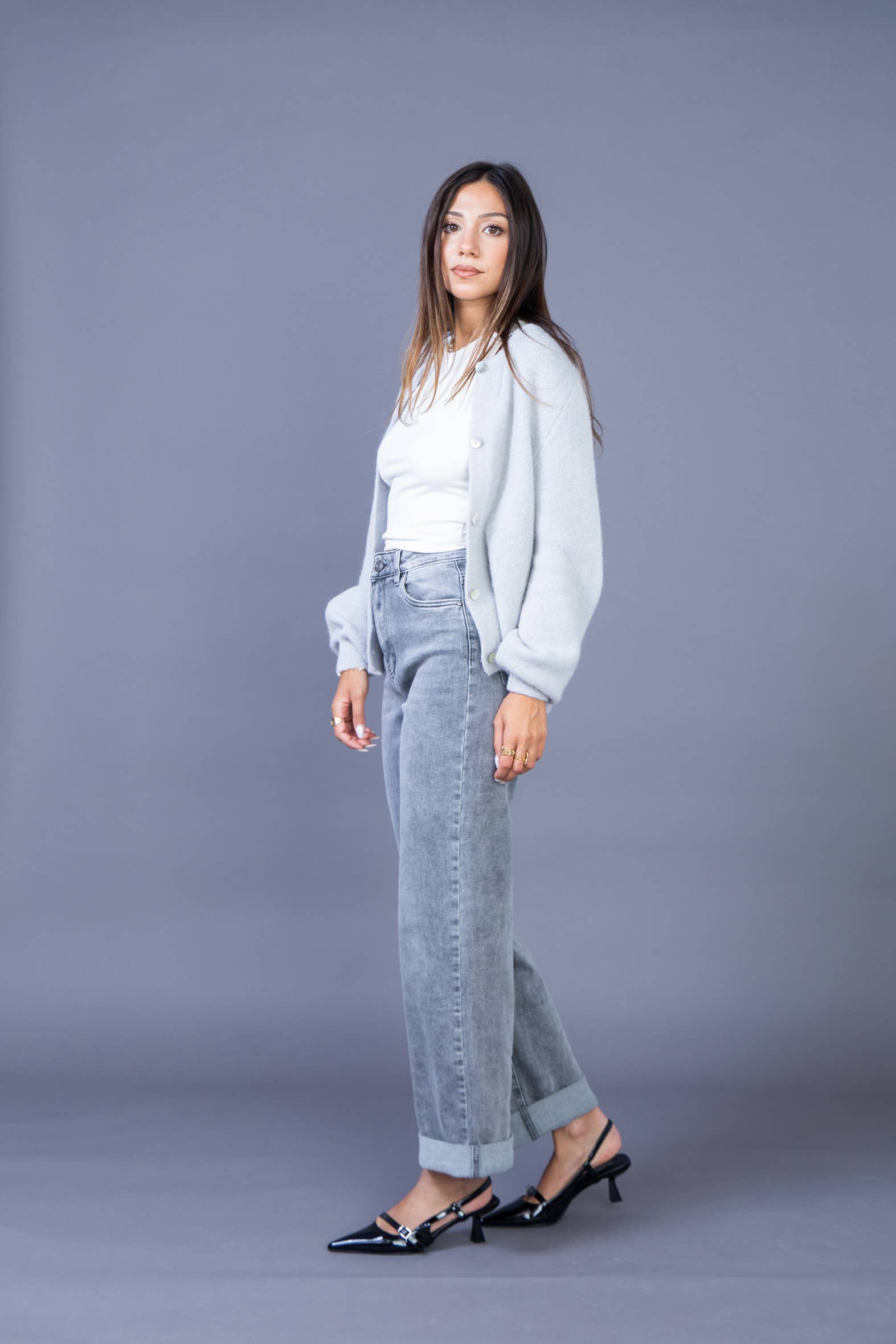 ANA & LUCY - Wholesale Jeans - Women's - Women's straight relaxed jeans "Émilie" - ANA & LUCY6