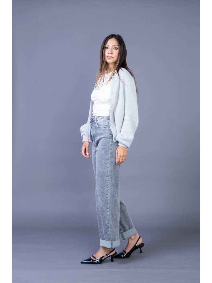 ANA & LUCY - Wholesale Jeans - Women's - Women's straight relaxed jeans "Émilie" - ANA & LUCY6