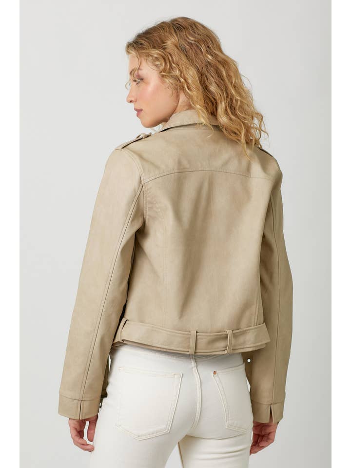 Mystree - Wholesale Leather Jacket - Women's - 60348 Leather Moto Jacket3