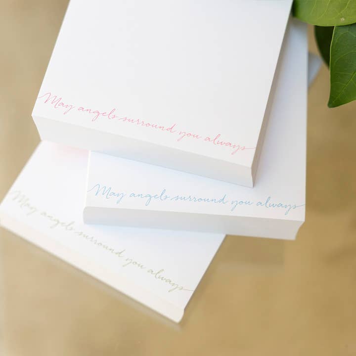 Anne Neilson Home - Wholesale Notepad - May Angels Surround You Always Notepad1