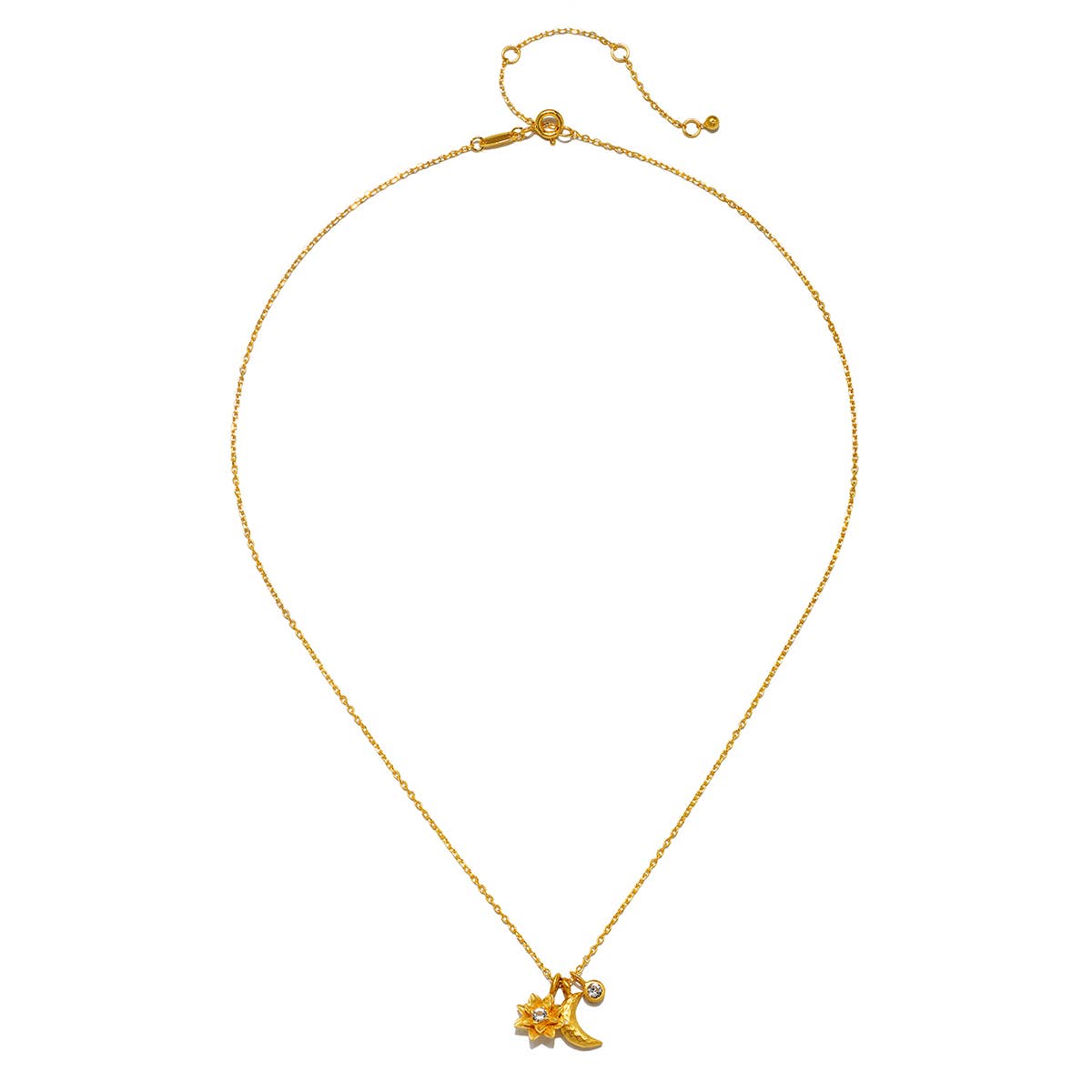 Satya Jewelry – wholesale Hänge-/berlockhalsband – 18 ”Spirit in Transformation Lotus Moon halsband2
