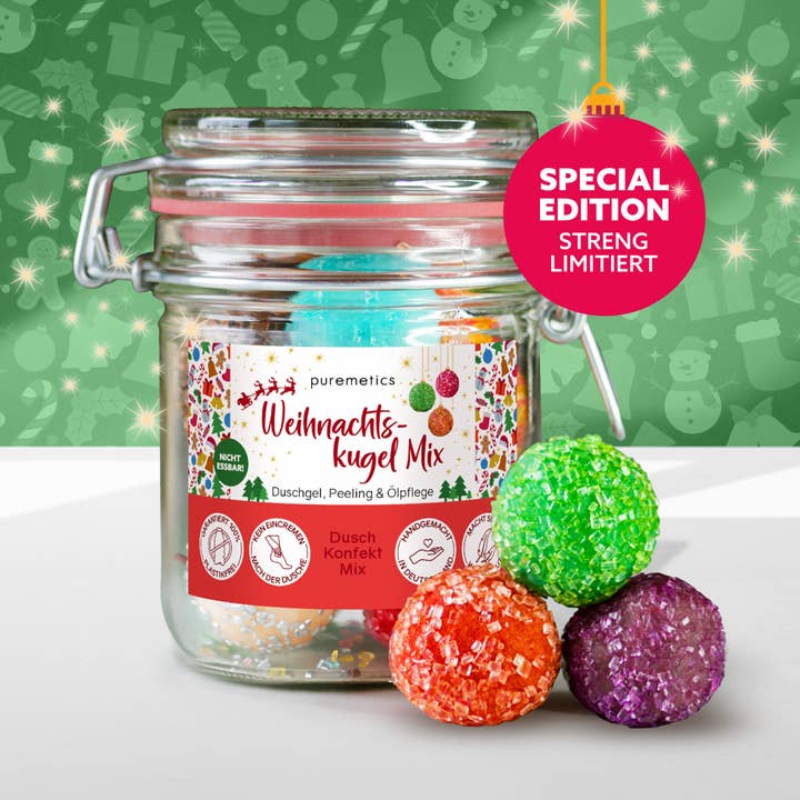 puremetics GmbH - Wholesale Body Wash/Shower Gel - 3in1 Shower Confection 'Christmas Bauble Mix'1
