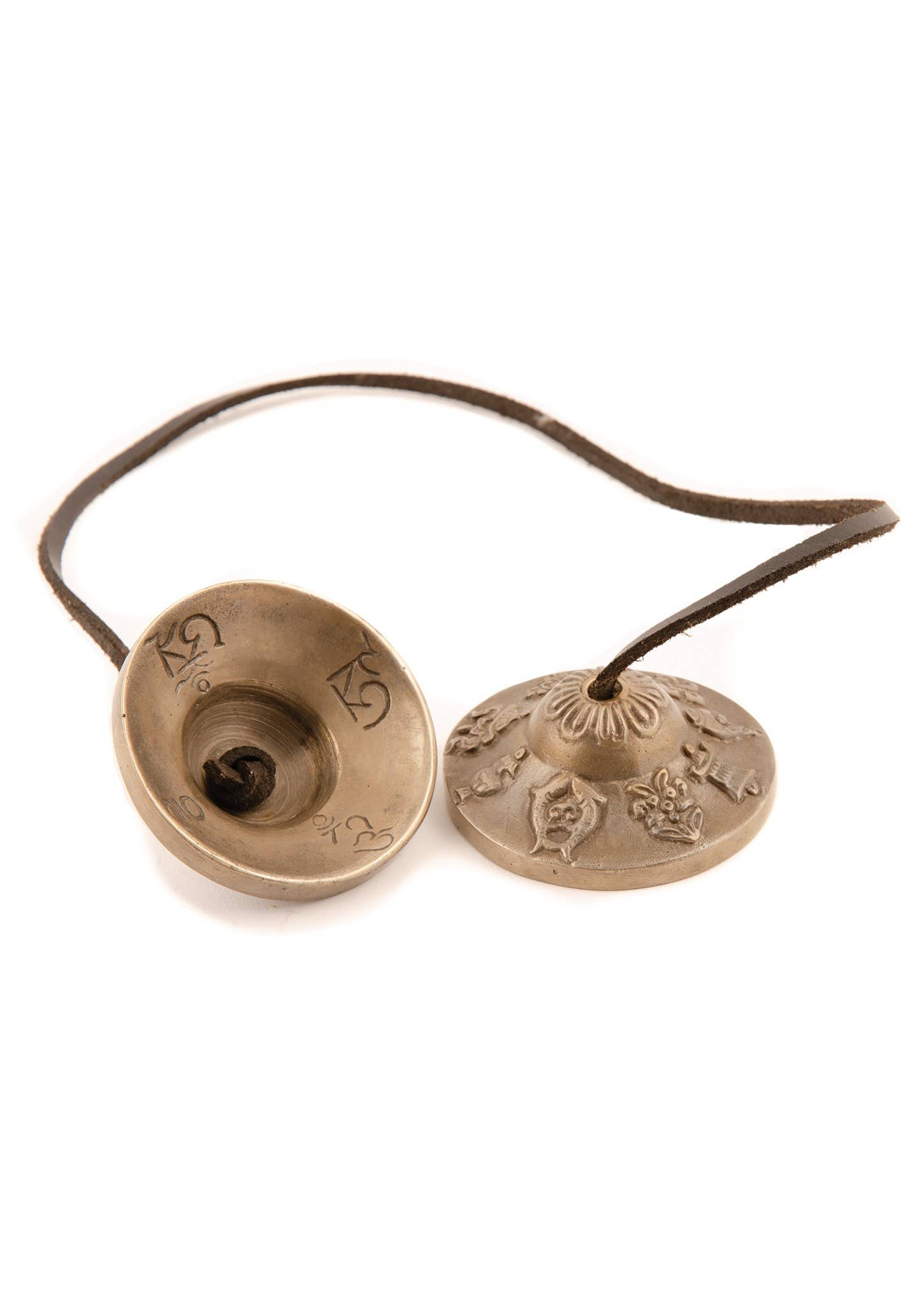 Namaste – wholesale Meditation supplies – Bronze Patterned Tingsa Cymbals