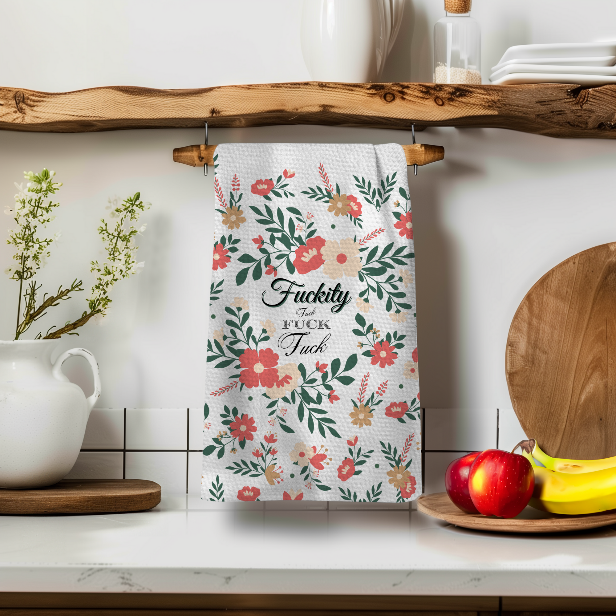 Twisted Wares - Wholesale Tea Towel - Vintage Fuckity Fuck Tea Towel1