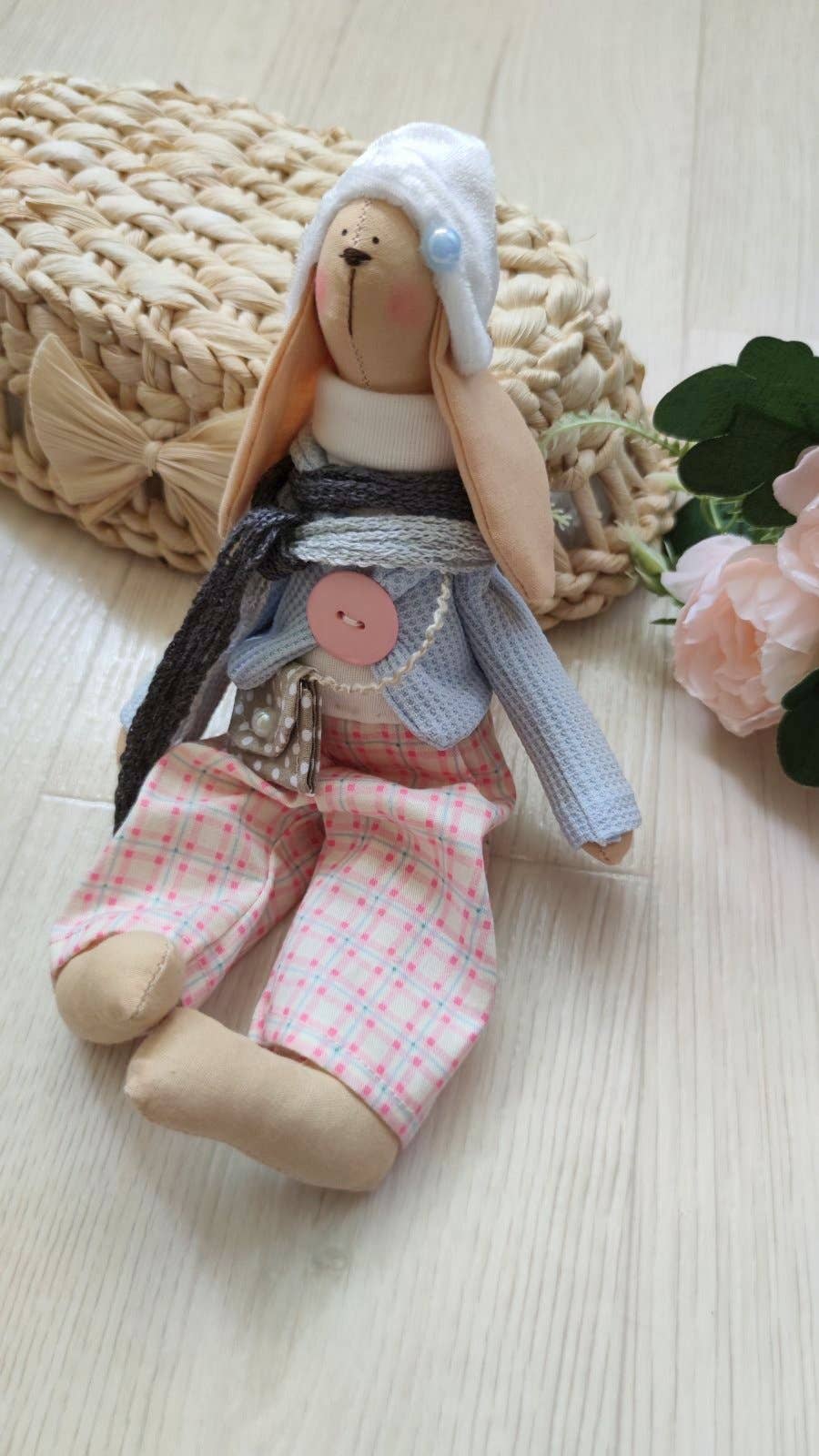 ChernikovaNataliya - Wholesale Doll - Kids - Rabbit Handmade Doll, Rabbit Toy, Handmade Bunny,4