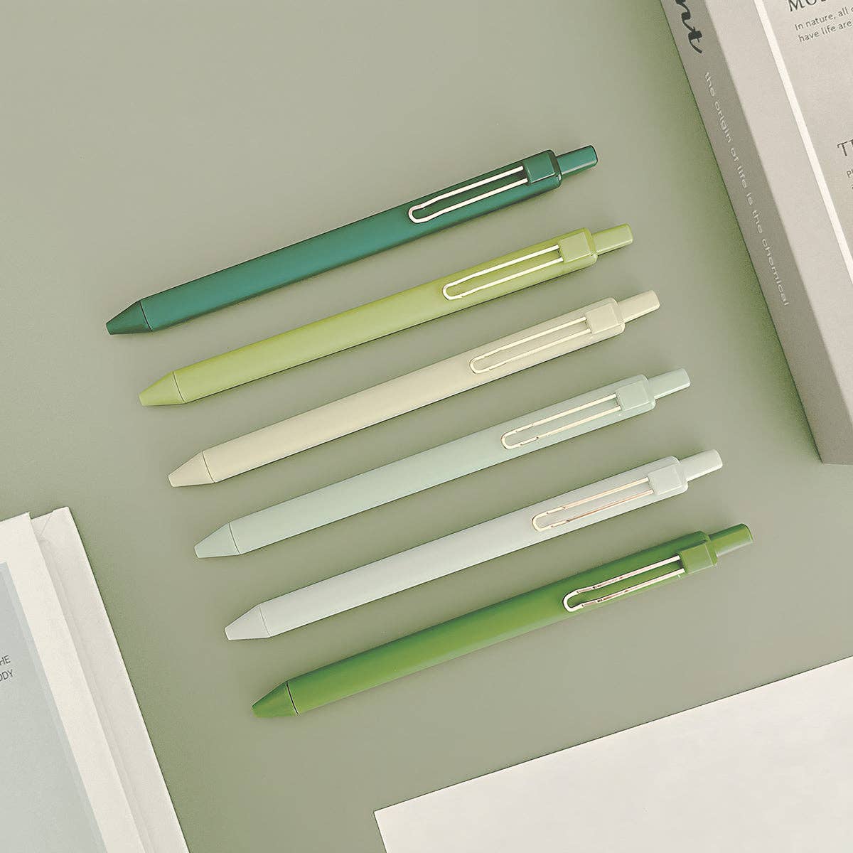 Wrapables.com - Wholesale Pen - Wrapables Retractable Black Ink Gel Pens, 0.5mm (Set of 6)2