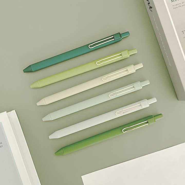 Wrapables.com - Wholesale Pen - Wrapables Retractable Black Ink Gel Pens, 0.5mm (Set of 6)2