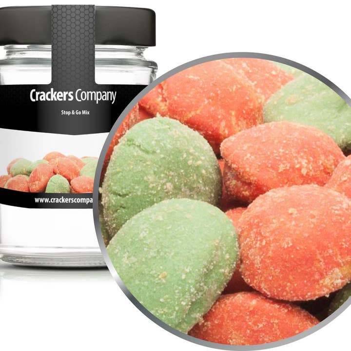 Stoppa & Go mixa PU med 45 st. och 60g innehåll per pc. för wholesale av CrackersCompany