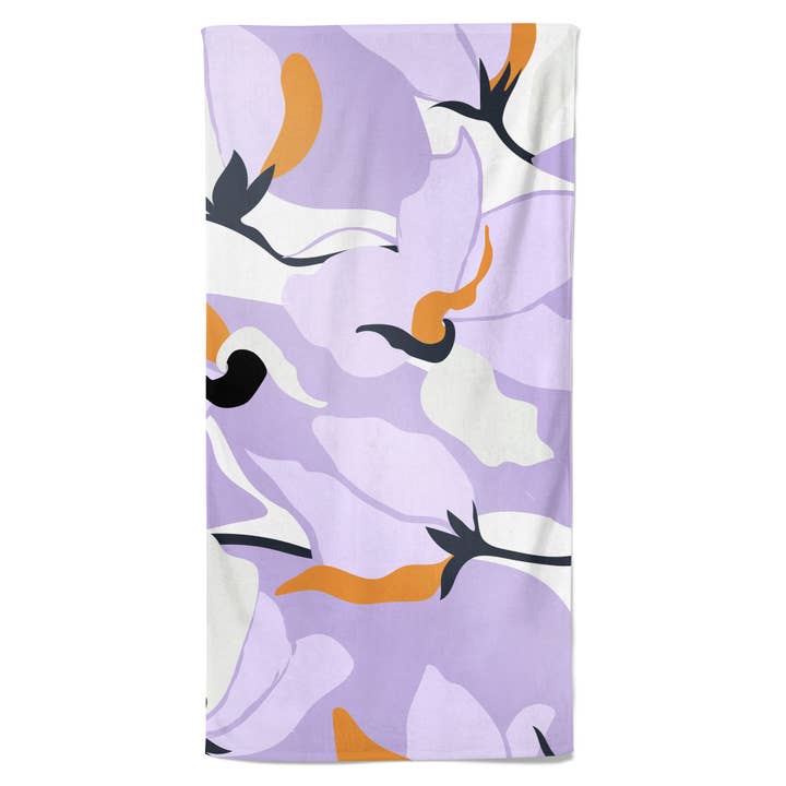 UPF 50 Beach Towel/Wrap - Tranquil Bloom for wholesale by Salt n Rays