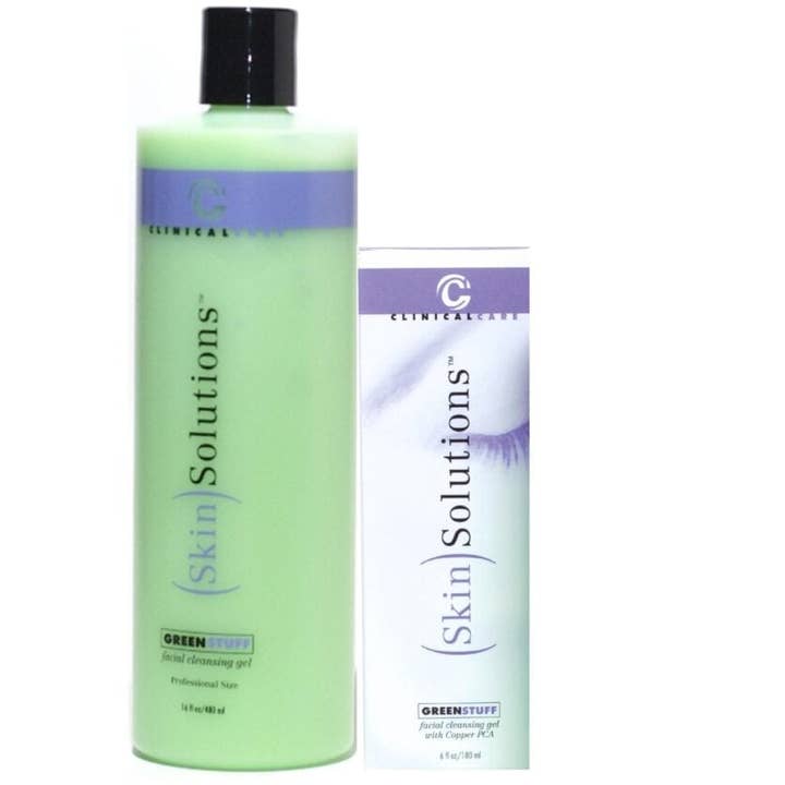 Clinical Care Skin Solutions – Limpador facial por atacado – Gel de limpeza The Green Stuff, Gel de barbear, removedor de maquiagem para os olhos, máscara hidratante1