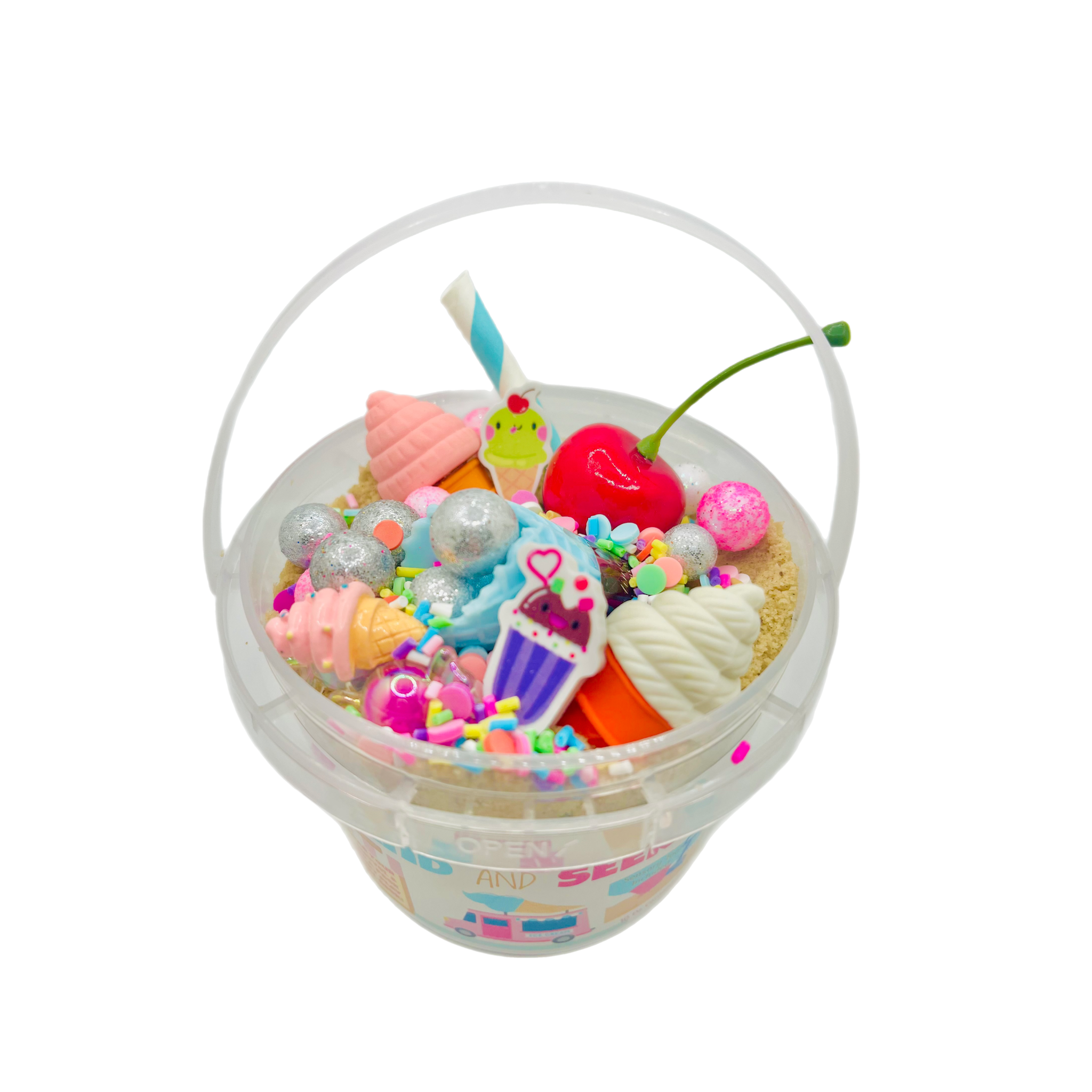 Decorated Dough – wholesale Slajm - Barn – Ice Cream Sand & Seek - Leksand med glass-tema2