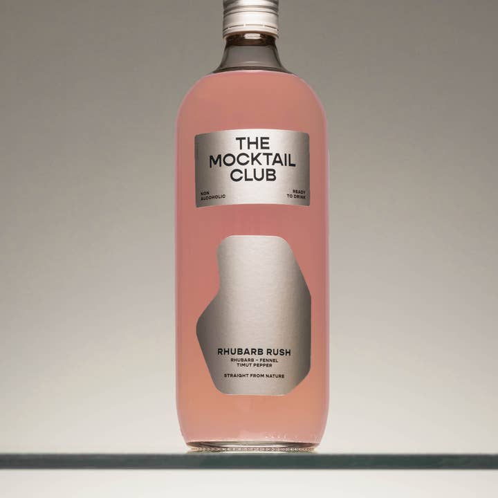 THE MOCKTAIL CLUB - Wholesale Non-Alcoholic Aperitif/Mocktail - Mocktail Rhubarb Rush 99cl2