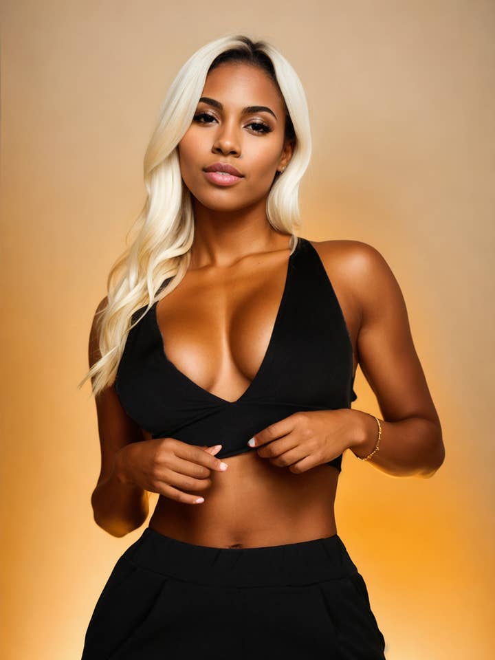 Ribbed Knit Plunge Neck Crop Top for wholesale by CAPELLA APPAREL