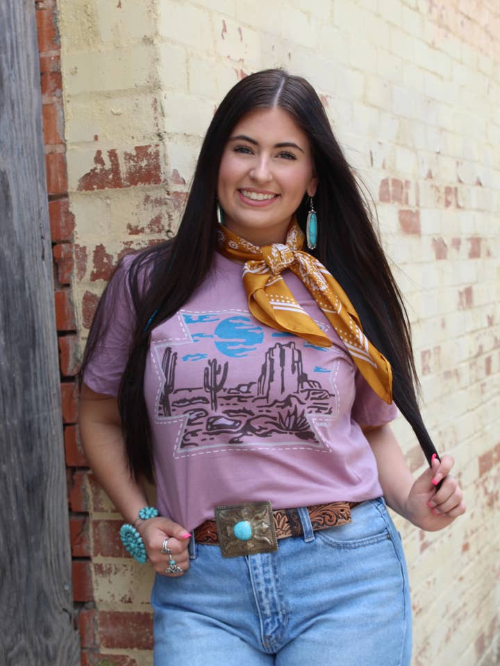 Desert Aztec Graphic T-Shirt for wholesale by Ranch Swag