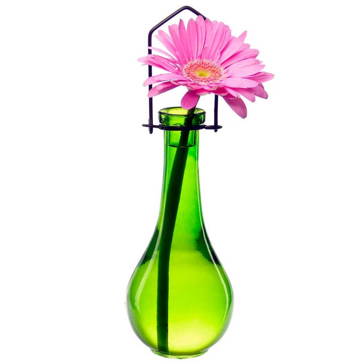 Hanging Propagation Vase, Drop Bottle, Lime for wholesale by Couronne Co.