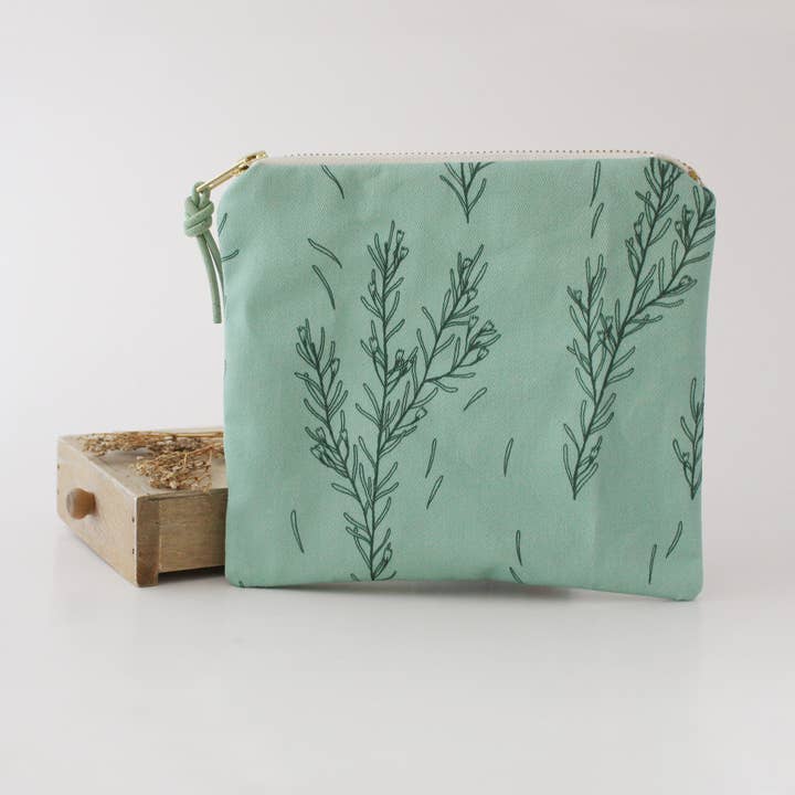 The Blue Rabbit House - Wholesale Makeup/Cosmetic Bag - Floral/Waxflower Pattern | Zipper Pouch | Cosmetic Bag7