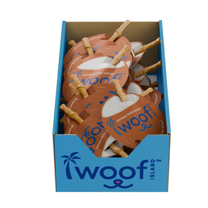 Woof Island – Engroshandel Godbid - Hund – Woof Island Coconut Treats salgsdisplay til kassen2