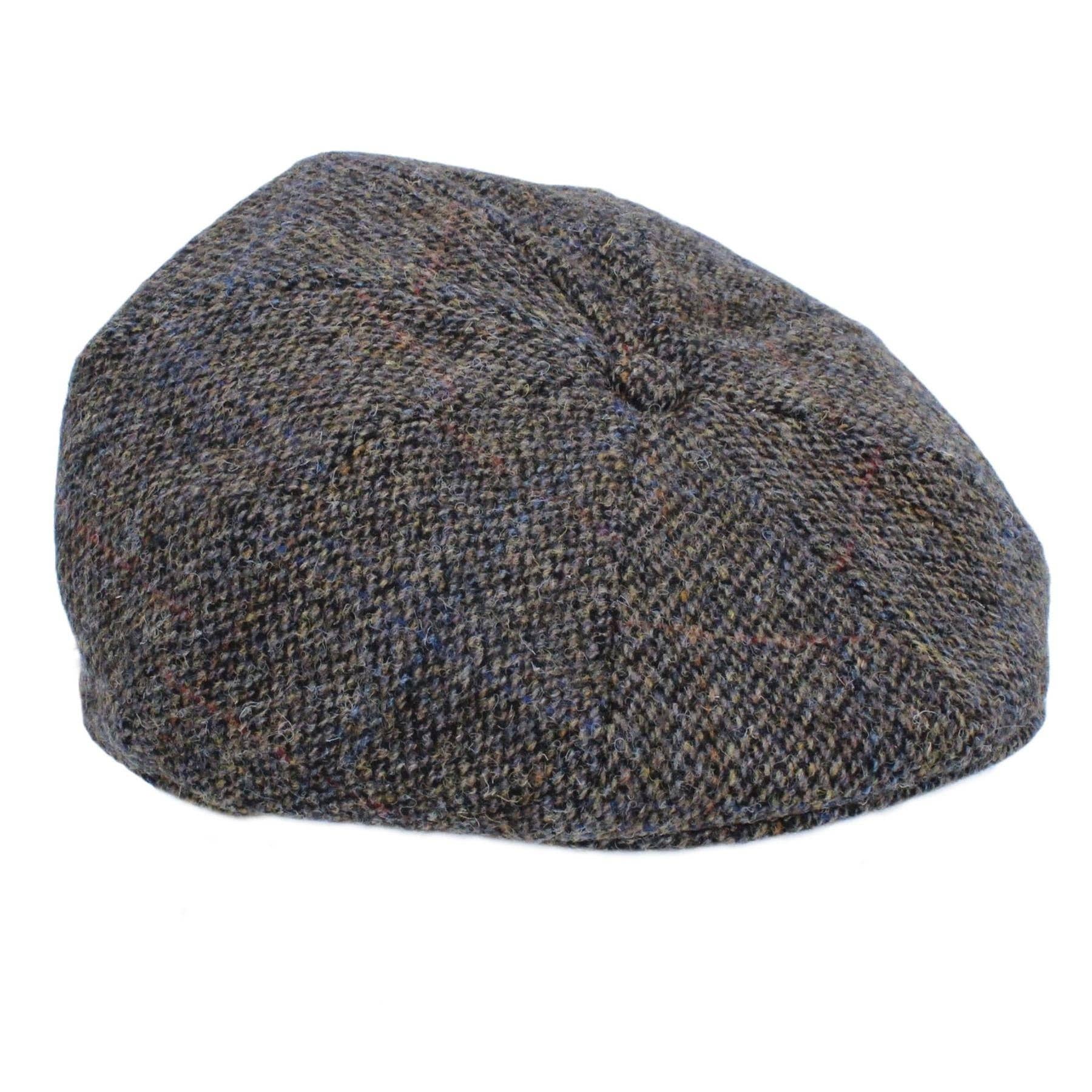 Heather Hats & Accessories - Wholesale Newsboy/Schoolboy Hat - Unisex - ZH015 Arran Harris Tweed 8 Piece Cap1