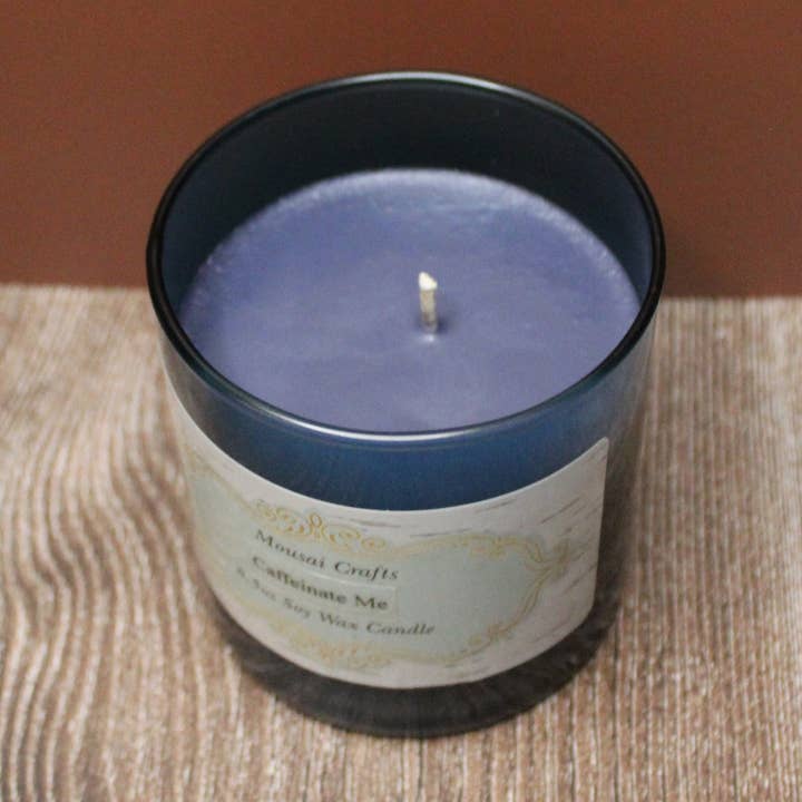 Bougie en cire de soja Caffeinate Me 8,5 oz pour la vente par Mousai Crafts