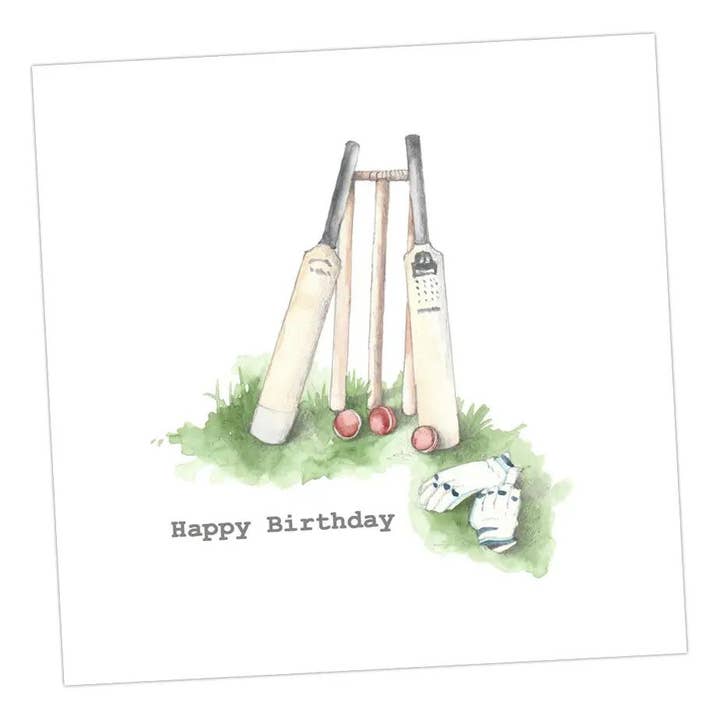 Crumble & Core – wholesale Födelsedagskort – Grattis på födelsedagen Cricket Card