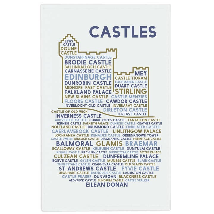 Ingletop - Wholesale Tea Towel - Castles Tea Towel