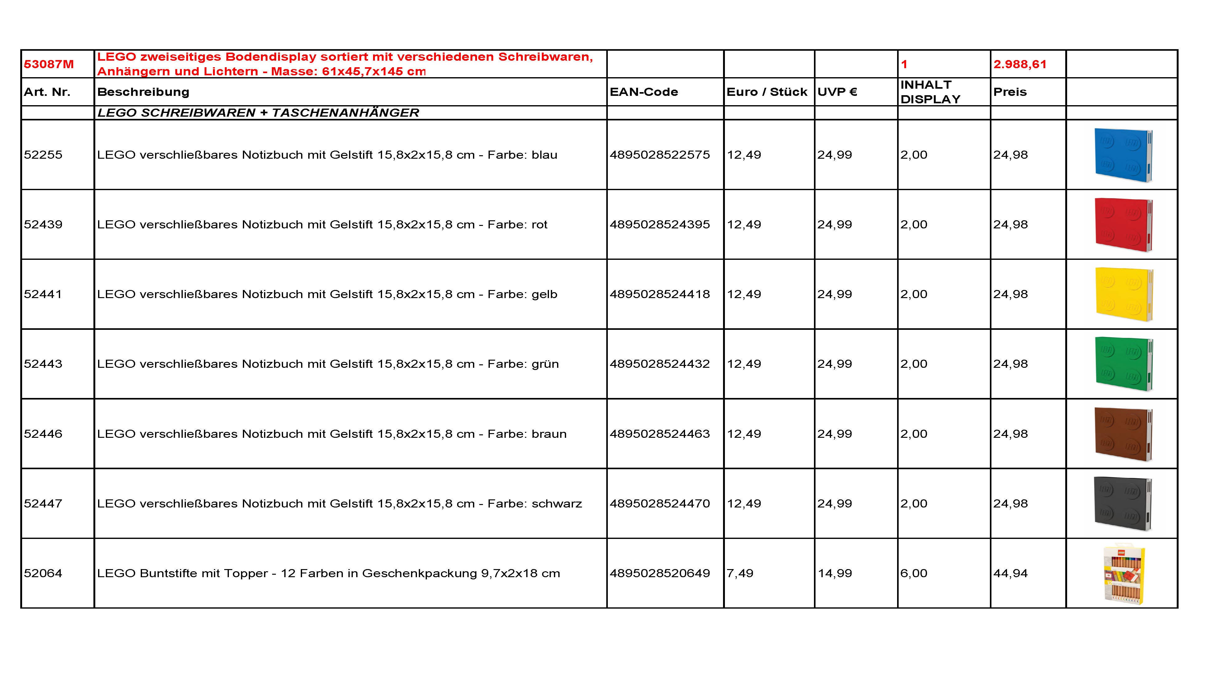 Joy Toy – Expositor de loja por atacado – Expositor móvel amarelo LEGO com chaveiros, cadernos e acessórios de papelaria1
